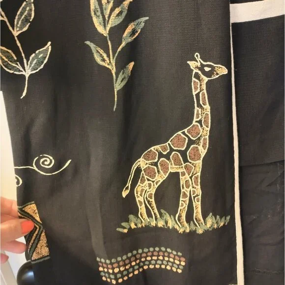Women's R&M Richards by Karen Kwong Vintage Giraffe African Inspired Size 18 - Picture 2 of 16